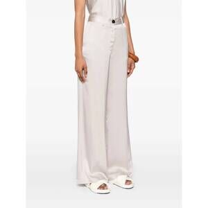 NEW FORTE FORTE stretch heavy satin silk sartorial pants in perla